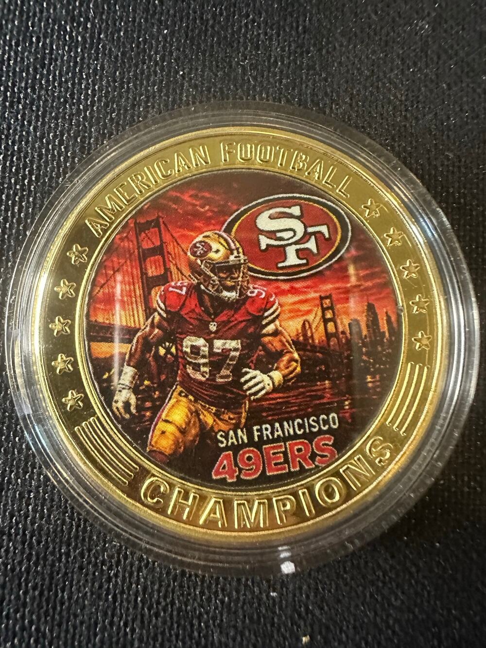 San Francisco 49ers NFL Collectible Coin Football Helmet Sports Fan Gift